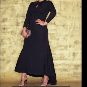 Elegant Black Evening Gown - Eloquii